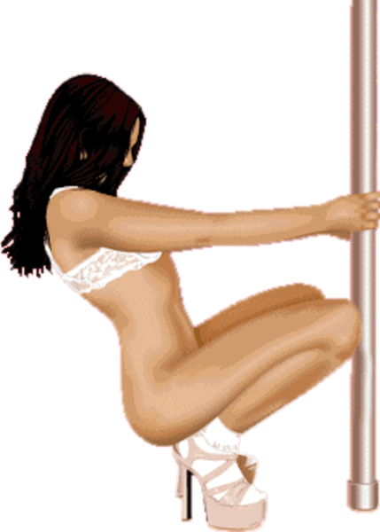 Share This Image - Stripper On Pole Png (429x600), Png Download