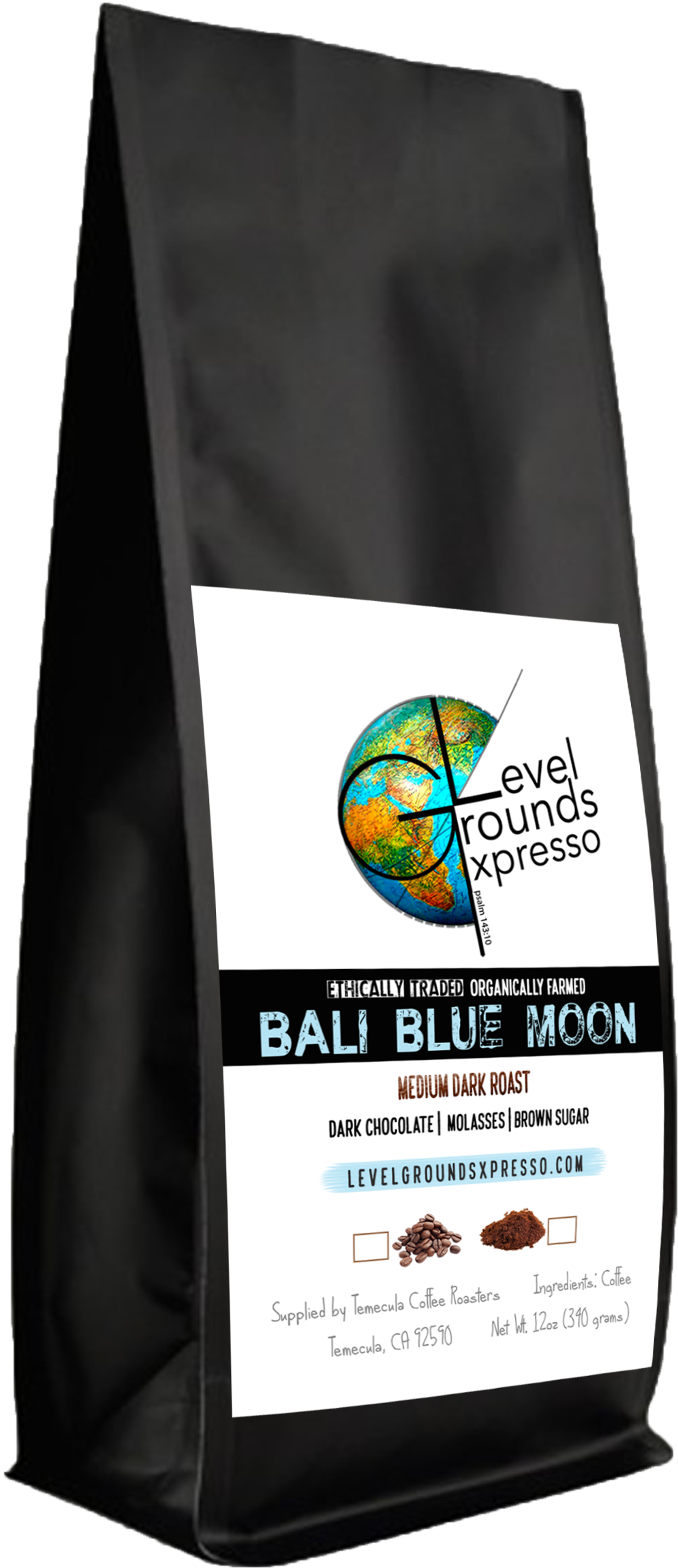 Bali Organic Blue Moon Ground Bean (2550x3300), Png Download