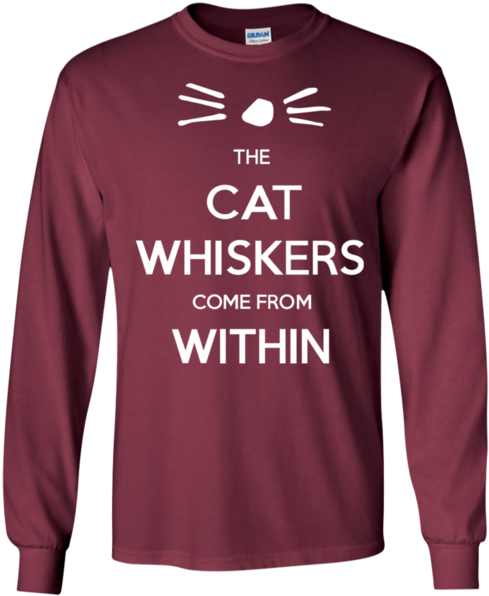 The Cat Whiskers Come From Within - Cat Whiskers Come From Within Meaning (600x600), Png Download