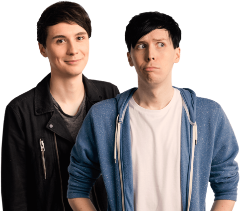 Phan, Phil Lester, And Dan Howell Image - Dan And Phil Lgbt (500x455), Png Download