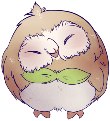 Rowlet By Liirah-pokemon - Rowlet (390x415), Png Download