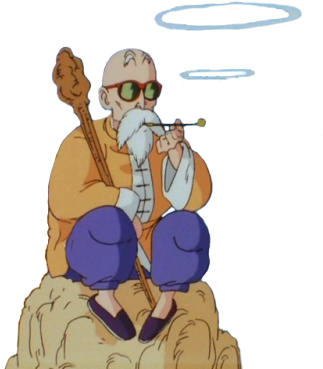 Mine Transparent Dragonball Z Master Roshi Bdz - Dragon Ball Z Transparent (500x375), Png Download