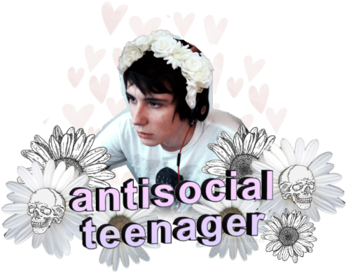 Transparent Danisnotonfire Dan Howell Youtubers Flower - Dan Howell Tumblr Transparent (500x399), Png Download