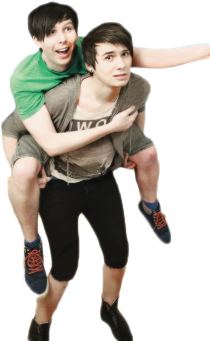 Im Sorry Dan, But Phil's Soul Is Still 6 Years Old - Dan Carrying Phil (481x750), Png Download