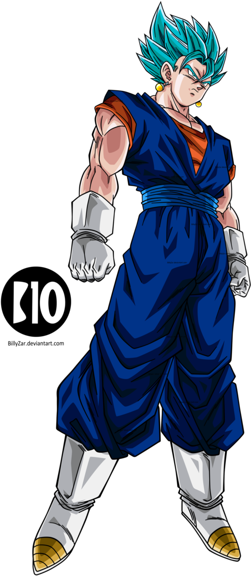 Vegetto Ssj Blue Dbs Dokkan Battle Render By Billyzar - Imagenes De Vegeta Dragon Ball Z (671x1189), Png Download