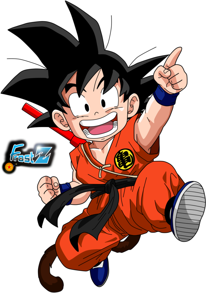 Kid Goku By Frost-z On Deviantart Kid Goku, Dragon - Goku Kid (744x1074), Png Download