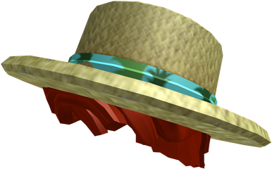 Tropical Straw Hat With Red Hair - Straw Hat (420x420), Png Download
