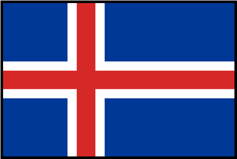 Fifa World Cup 2018 Iceland Flag (500x500), Png Download