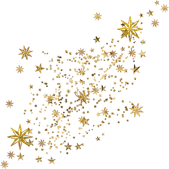Golden Stars - Golden Stars Png (558x559), Png Download