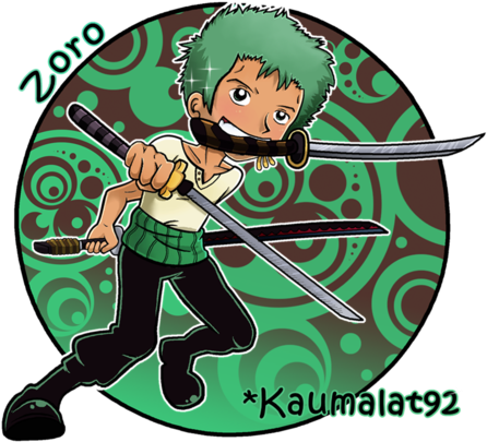 One Piece Wallpaper Entitled ˚zoro☠ ˚ - Hình Zoro Png (500x467), Png Download