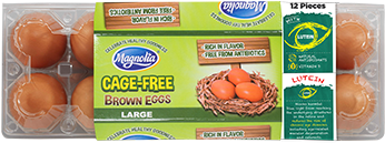 Magnolia Cage-free Brown Eggs - Egg (395x325), Png Download
