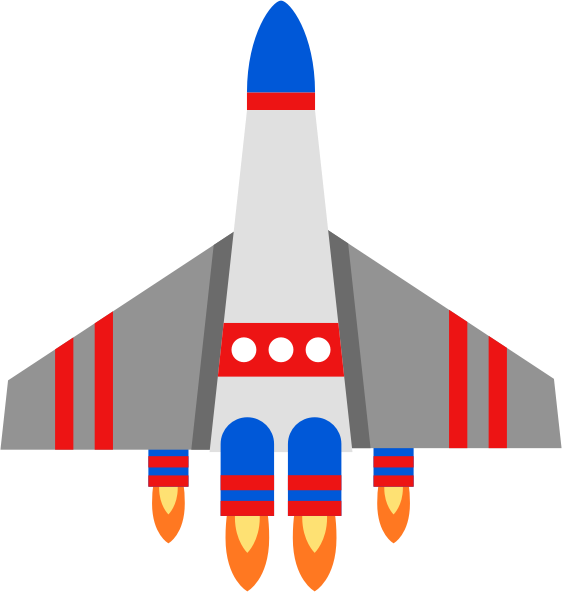 Clipart Spaceship - Spaceship Wmf (562x592), Png Download