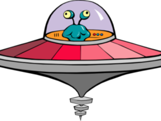 Alien Spaceship Clipart - Cartoon Aliens In Spaceships (640x480), Png Download