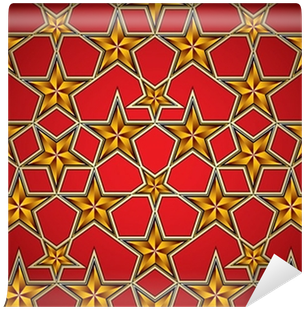 Soviet Style Background With Golden Stars - Triangle (400x400), Png Download