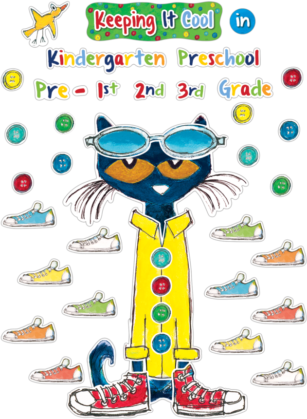 Tcr63922 Pete The Cat Keeping It Cool In - Reading Pete The Cat Bulletin Board (900x900), Png Download