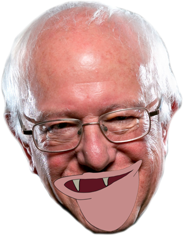 Cro Magnon Bernie Sanders Make His Live Debut - Bernie Sanders Face No Background (460x460), Png Download