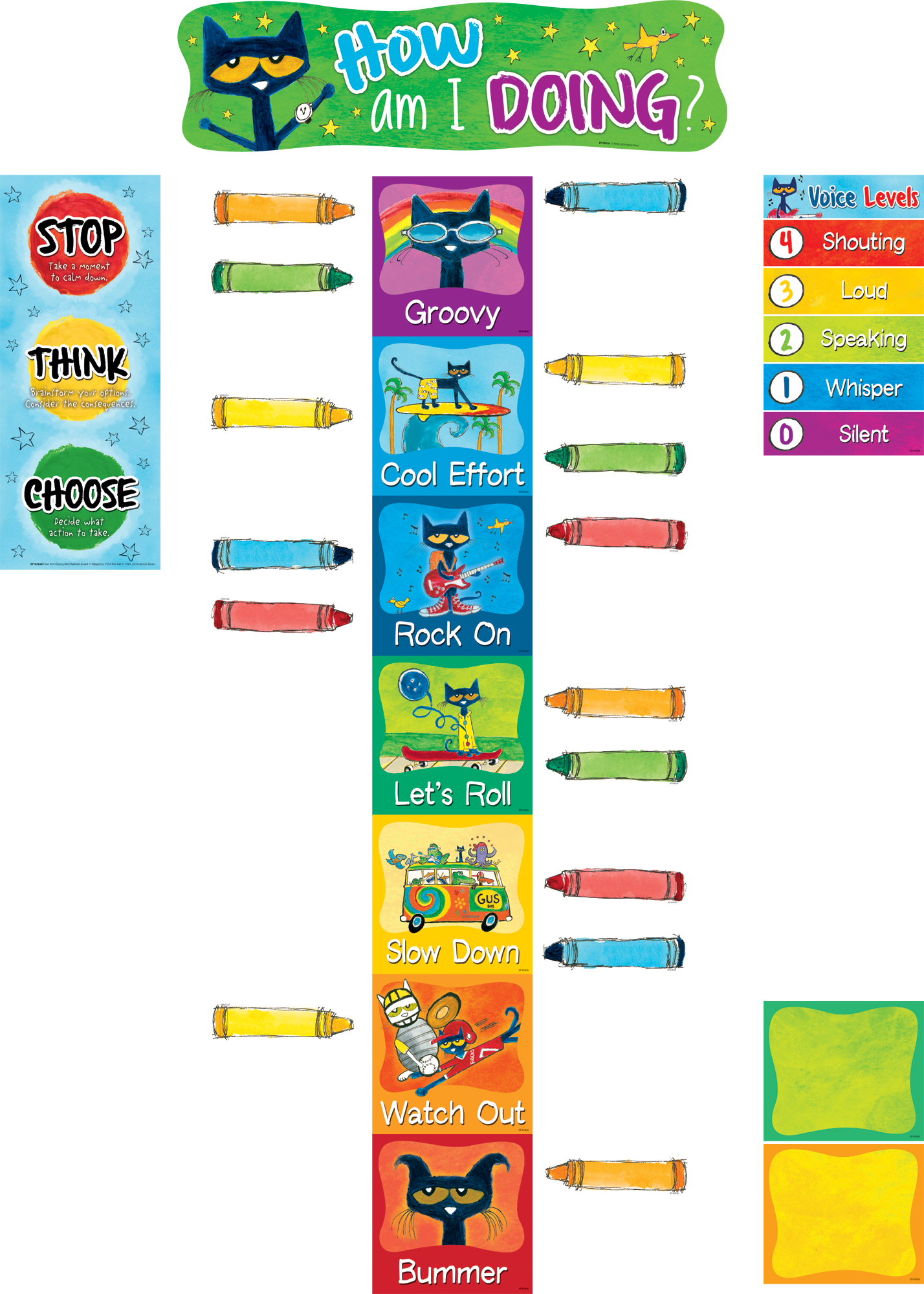 Pete The Cat How Am I Doing Mini Bulletin Board (1428x2000), Png Download