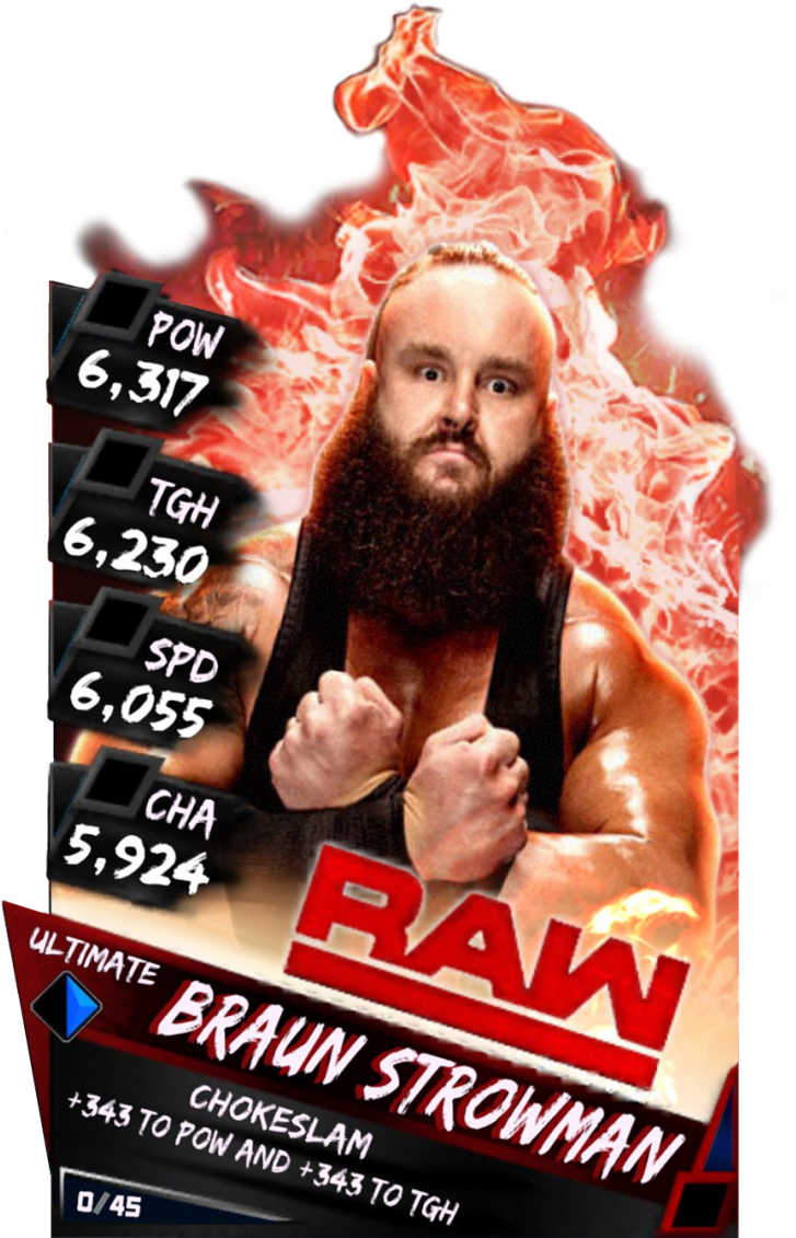 Wrestlemania Supercard Braunstrowman R10 Summerslam - Wwe Supercard Roman Reigns Ultimate (733x1158), Png Download