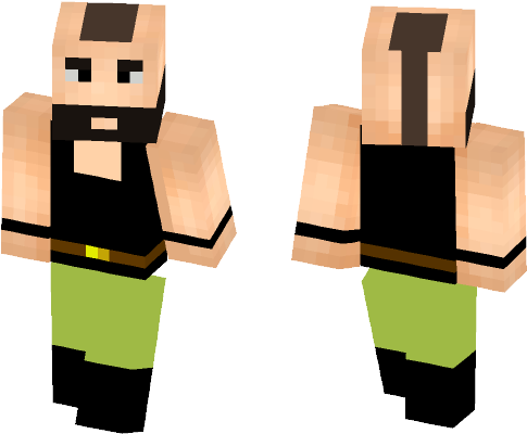 Wwe Braun Strowman - Minecraft (584x497), Png Download