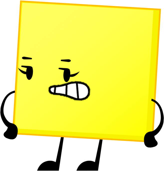 Yellow Square Pose - Illustration (667x688), Png Download