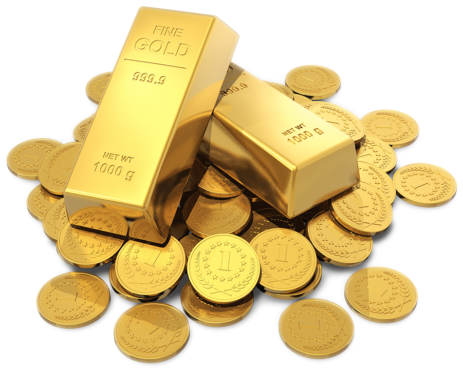 Gold Bricks Png (1000x818), Png Download