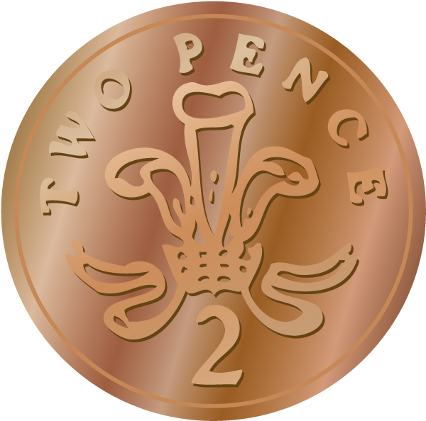 Nickel Clipart Coin Clip Art Gold Coins - Uk Coins (616x645), Png Download