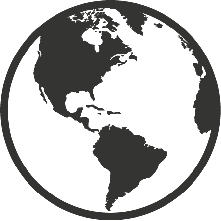 Free Proxy & Proxy Server Pro - Linkwell 45x45cm 18" Dark Blue Nice World Map Cushion (450x450), Png Download