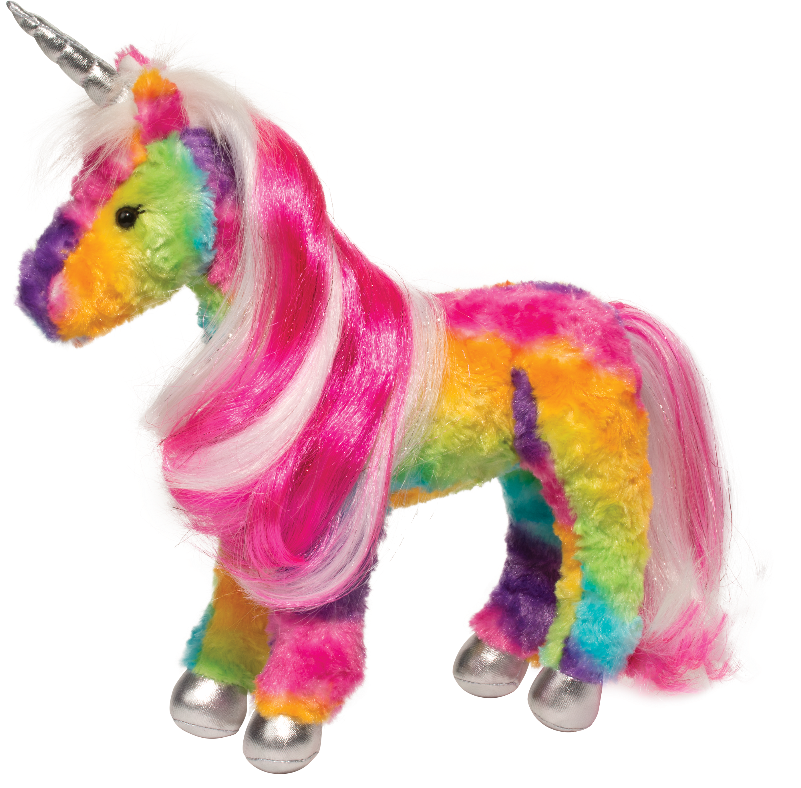 Douglas Joy Rainbow Unicorn - Rainbow Unicorn Plush (3000x3000), Png Download