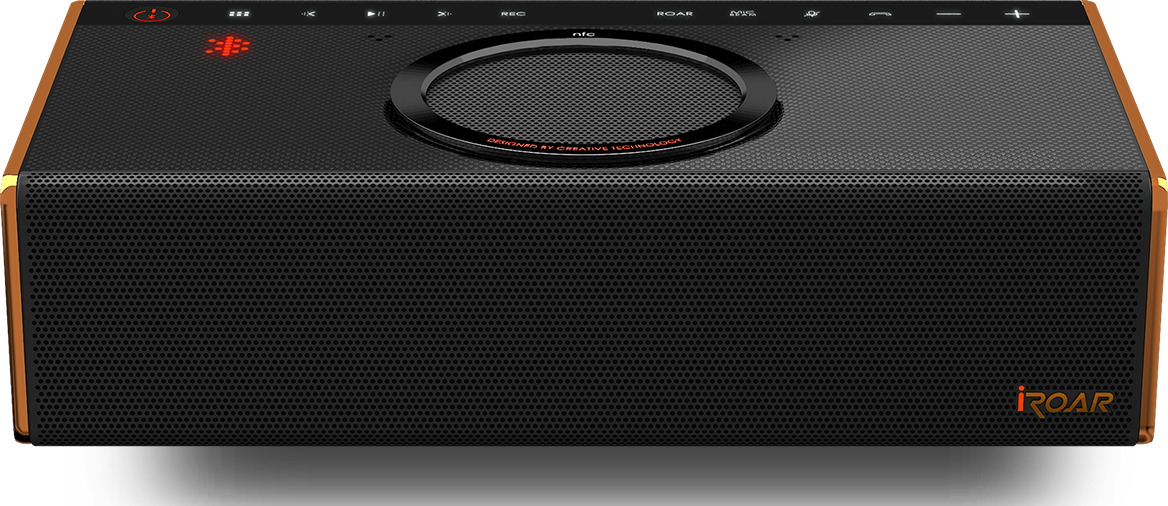 Wireless Intelligent Speaker With Custom Audio Profiles - Creative Labs Iroar (1168x506), Png Download