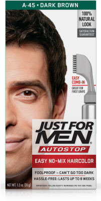 Just For Men Auto Stop Brown (400x400), Png Download