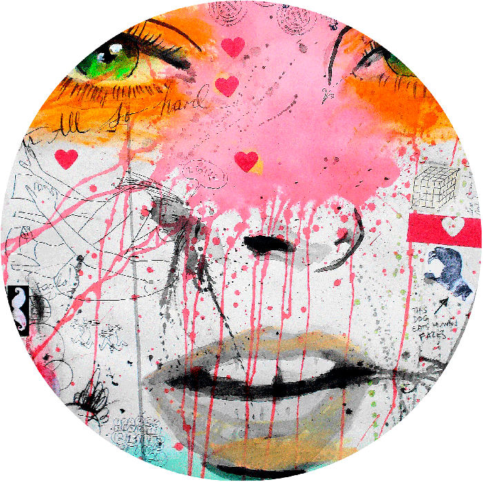 Circular Paintings (700x699), Png Download