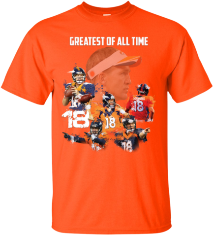 Peyton Manning Goat Custom Ultra Cotton T-shirt - Peyton Manning Goat Shirt (480x480), Png Download