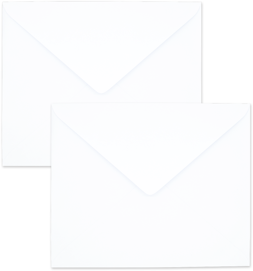 White Envelope No - White (1000x1017), Png Download
