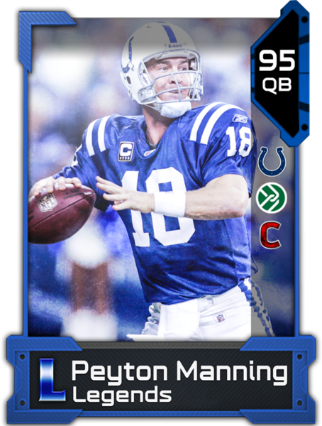 Qb Peyton Manning - Madden 19 Mut Cards (454x600), Png Download