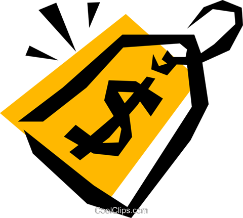 Price Tags Royalty Free Vector Clip Art Illustration - Price Tag Clipart (480x431), Png Download