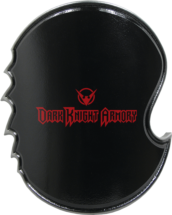 Black And Silver Chaos Round Larp Shield (850x850), Png Download