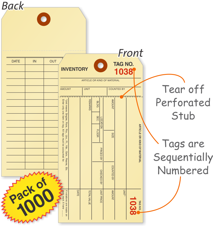 Zoom, Price, Buy - Smartsign 1000 Manila Inventory Tags, 1-part Manila (800x800), Png Download