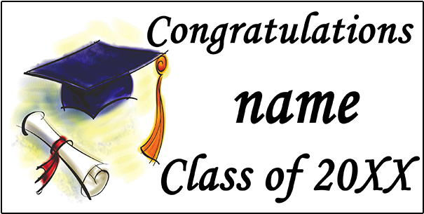 Click For Larger Picture Of Personalized Graduation - Personalized Graduation Diploma Banner (630x630), Png Download