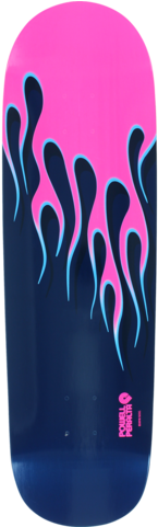 Powell Peralta Hot Rod Flames 17 Skateboard Deck - Powell Peralta Hot Rod Pink Skateboard Deck - 9.375 (480x480), Png Download