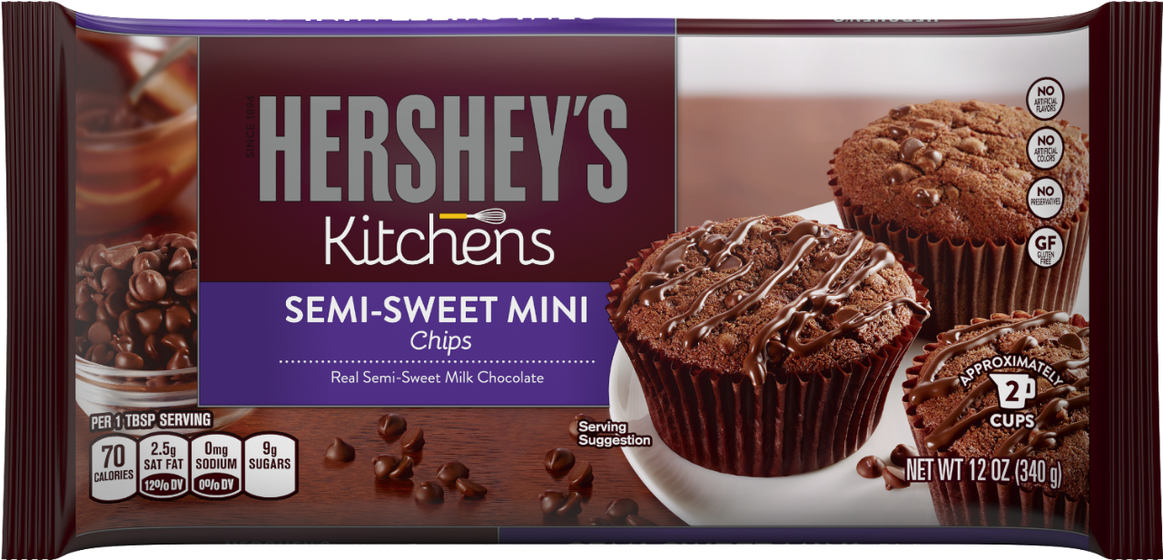 New Hershey Kitchens Fireplace Charming 482018 Or Other - Hershey's Mini Chocolate Chips (1280x1280), Png Download