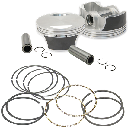 97" Big Bore Forged Pistons For 1999-'06 Hd<sup>® - S&s Cycle Forged Piston Kit For 89ci. Stroker Kit (458x458), Png Download