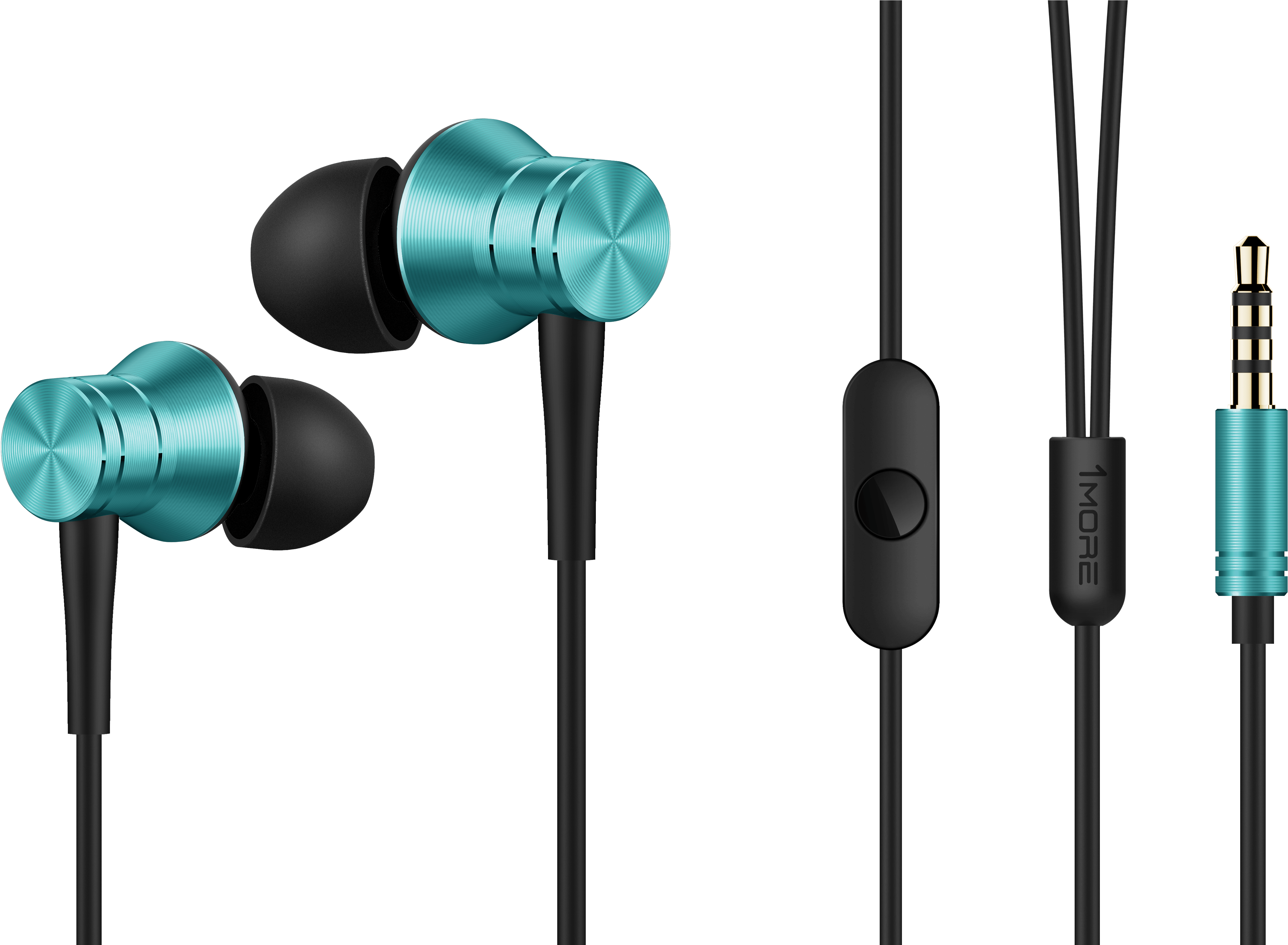 3 Sets Of Included Ear Tip Sizes Ensure A Proper Fit - 1more E1009 Piston Fit Mic Silver (5172x3177), Png Download