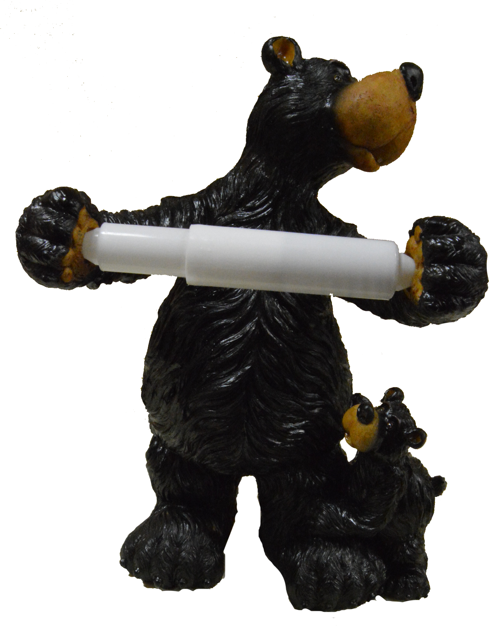 Willie Bear Toilet Tissue Holder - Figurine (1762x2080), Png Download