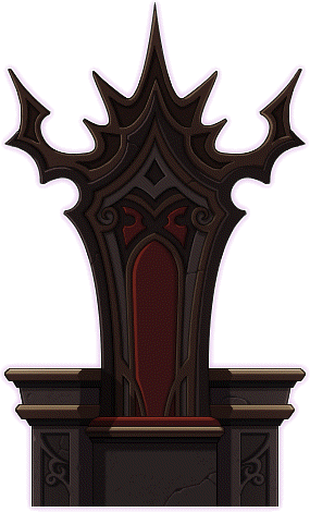 [black Mage's Throne ] - Evil Throne Chair Png (285x470), Png Download