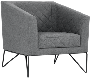 Princeton Occasional Chair - Sunpan Princeton Dark Grey Fabric Occasional Chair (480x384), Png Download