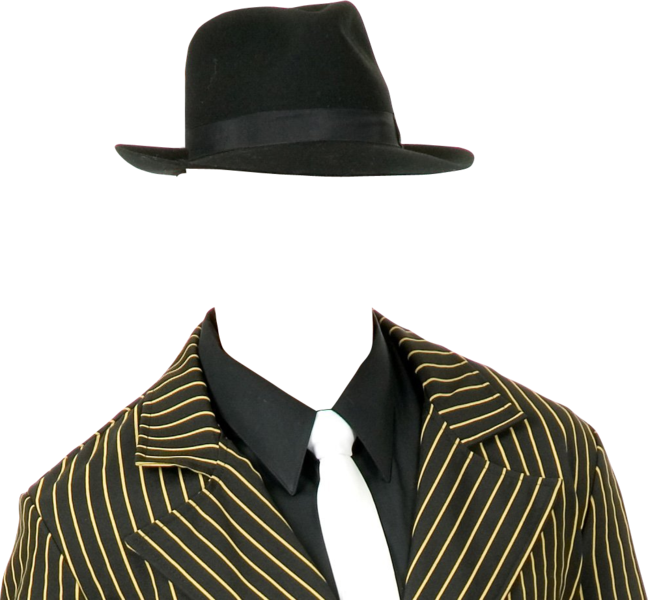Share This Image - Gangster Hat Png (648x600), Png Download