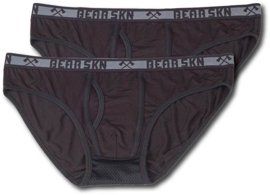 2 Pack - Bamboo Brief - Black - Bamboo (1000x773), Png Download