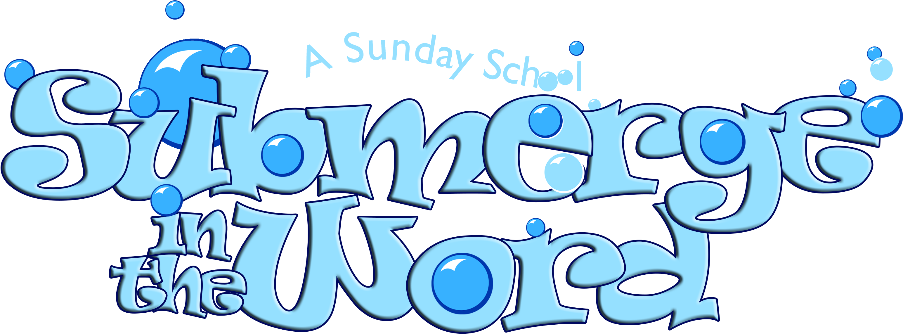 Png Title Light Blue Without "a Sunday School" (3300x1368), Png Download