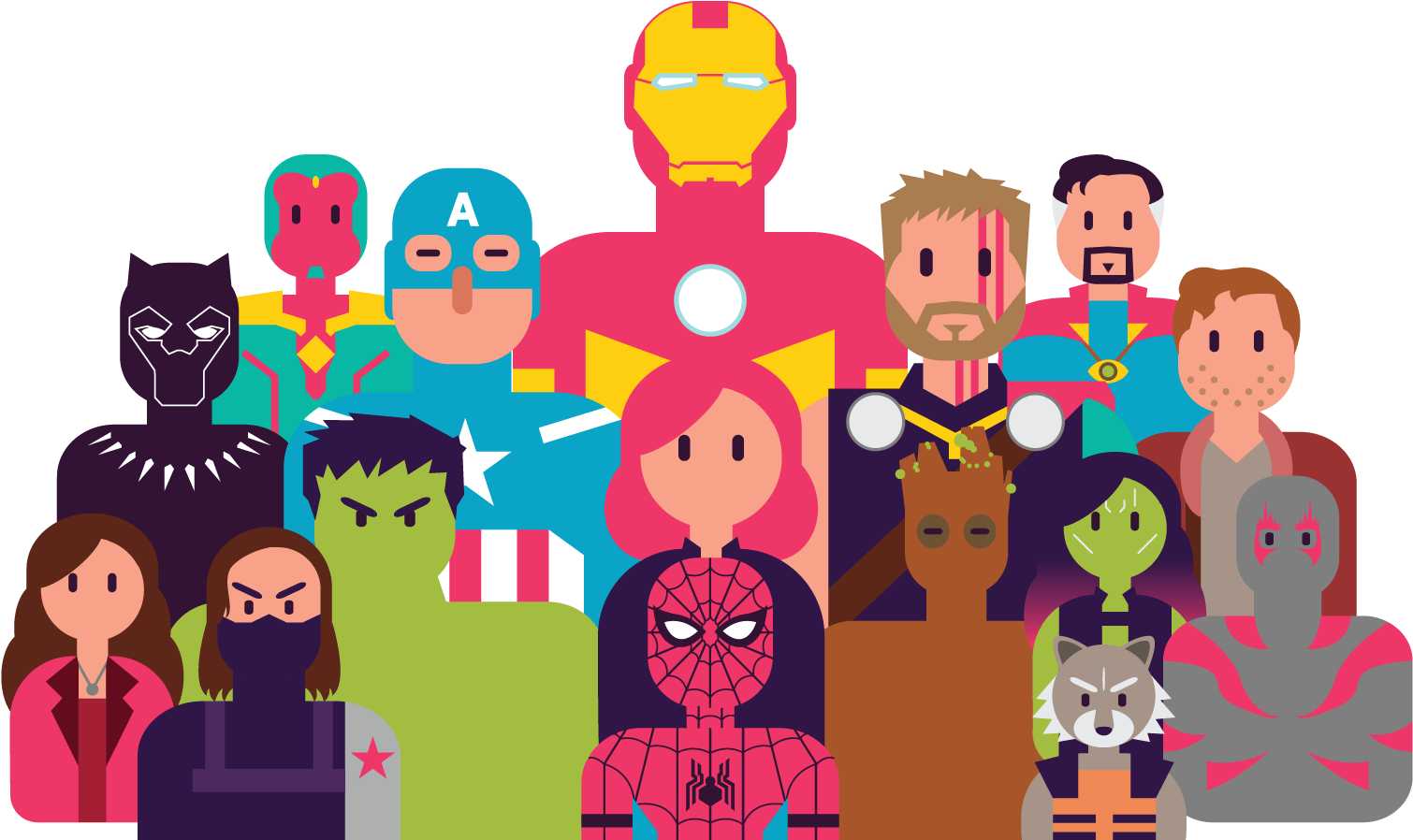 Infinity Stones Png - Animated Infinity War Characters (1700x900), Png Download