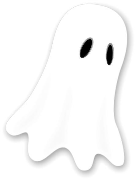Halloween Ghost Vector Free Png Download Image - Drawing Ghost (456x600), Png Download